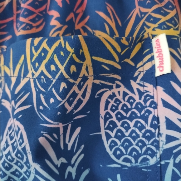 Chubbies Men's Swim Trunks XL 5.5" Lined Swimsuit Hawaiian Pineapple Brief Swim - Picture 3 of 4